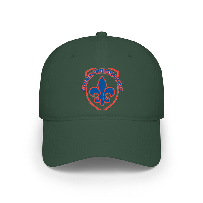 Fièrement Triathlète Français Low Profile Baseball Cap — Swim Bike R