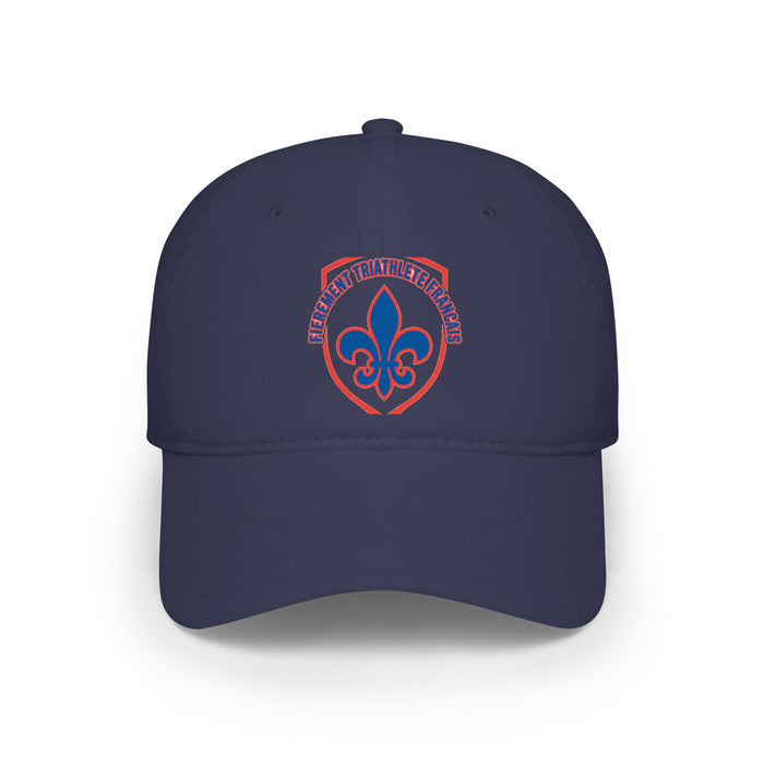 Fièrement Triathlète Français Low Profile Baseball Cap — Swim Bike R