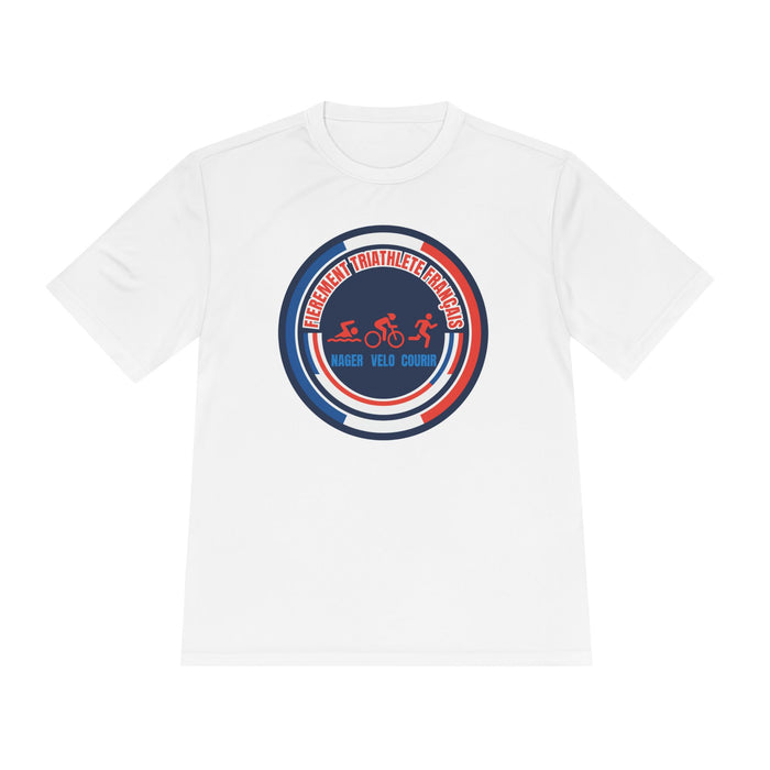 Fièrement Triathlète Français Moisture-Wicking Performance Tee — Swi