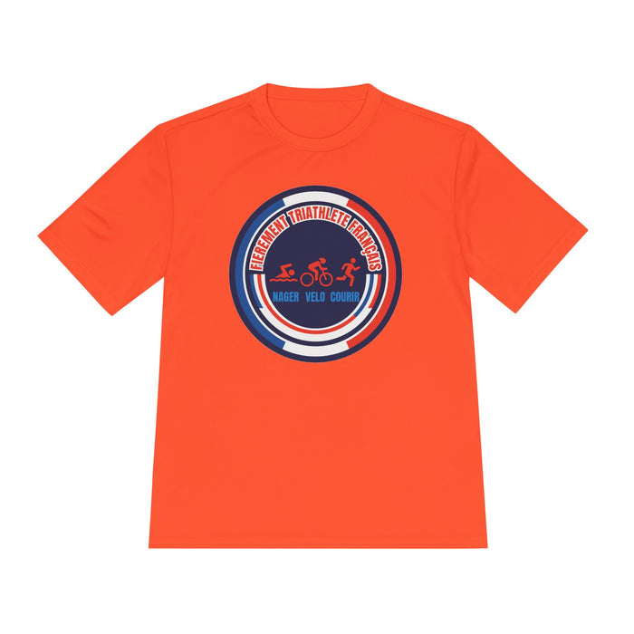 Fièrement Triathlète Français Moisture-Wicking Performance Tee — Swi