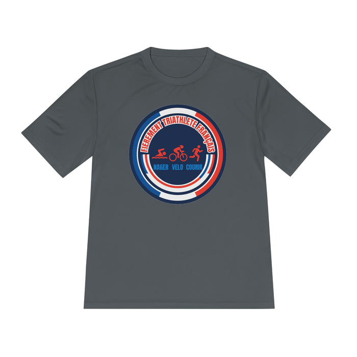 Fièrement Triathlète Français Moisture-Wicking Performance Tee — Swi