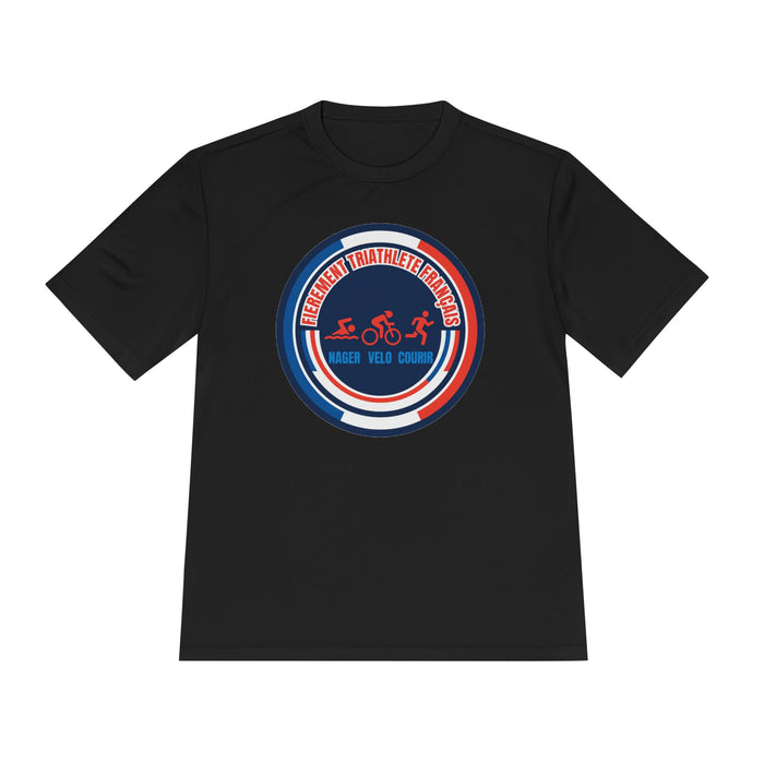 Fièrement Triathlète Français Moisture-Wicking Performance Tee — Swi