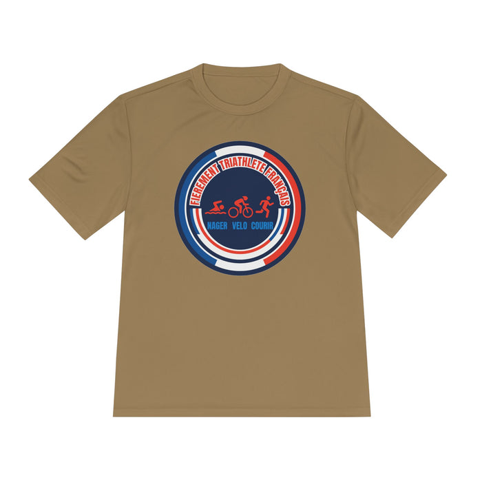 Fièrement Triathlète Français Moisture-Wicking Performance Tee — Swi