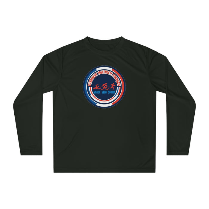 Fièrement Triathlète Français Performance Long Sleeve — Swim Bike Ru