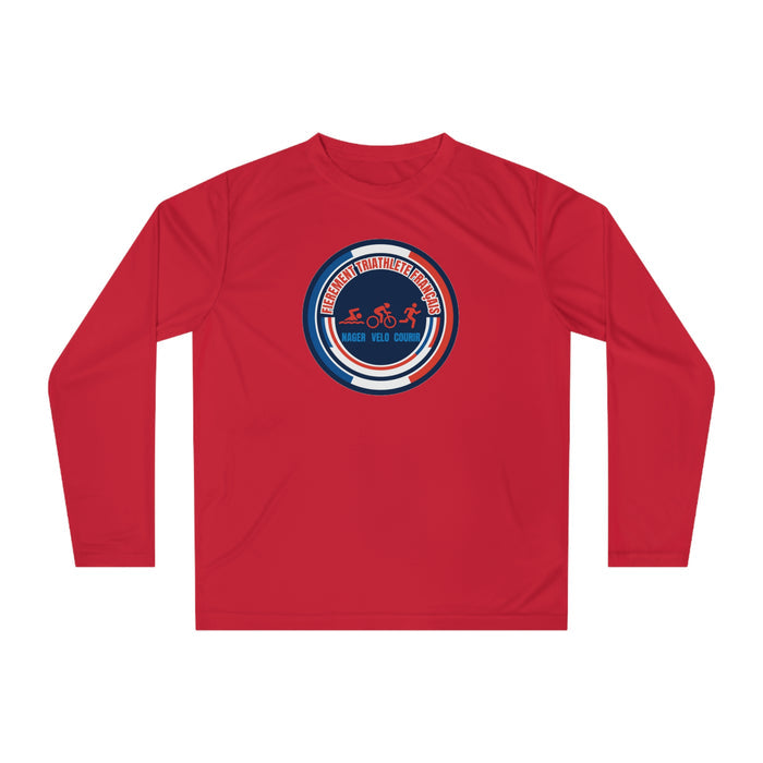 Fièrement Triathlète Français Performance Long Sleeve — Swim Bike Ru