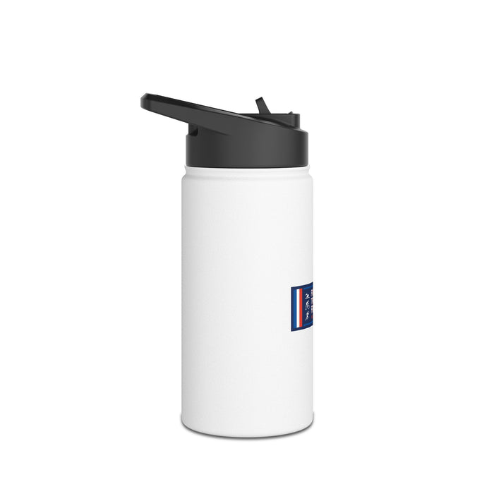 Fièrement Triathlète Français Stainless Steel Water Bottle — Swim Bi