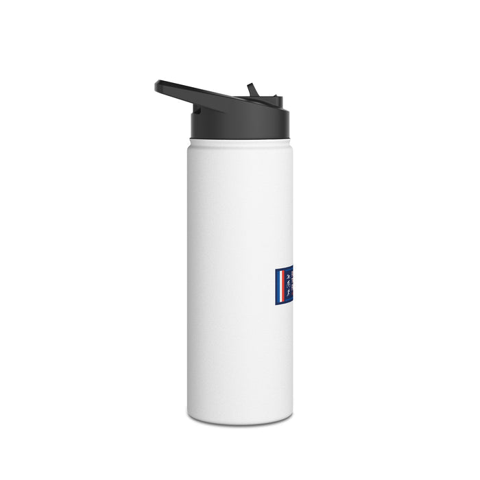 Fièrement Triathlète Français Stainless Steel Water Bottle — Swim Bi
