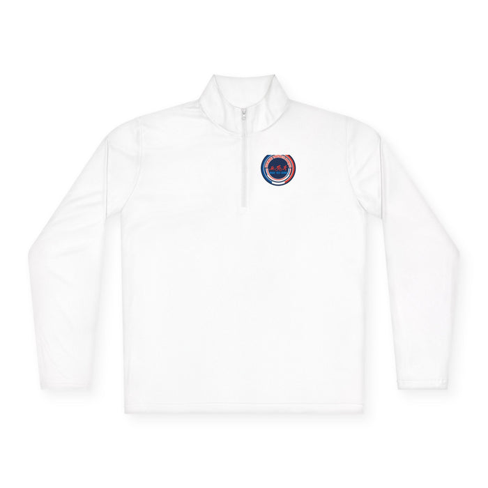 Fièrement Triathlète Français Unisex Quarter-Zip Pullover — Swim Bik