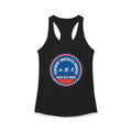 Fièrement Triathlète Français Women's Racerback Tank — Swim Bike Run