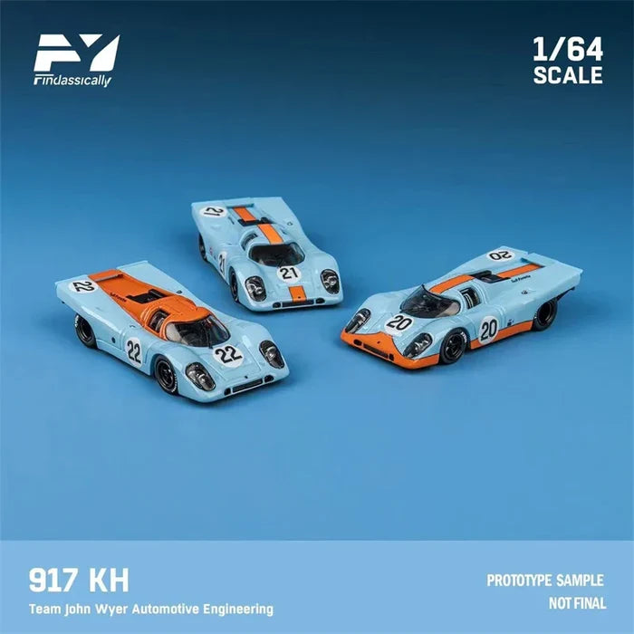 Finclassically 1:64 917K Blue Limited300 Diecast Model Car