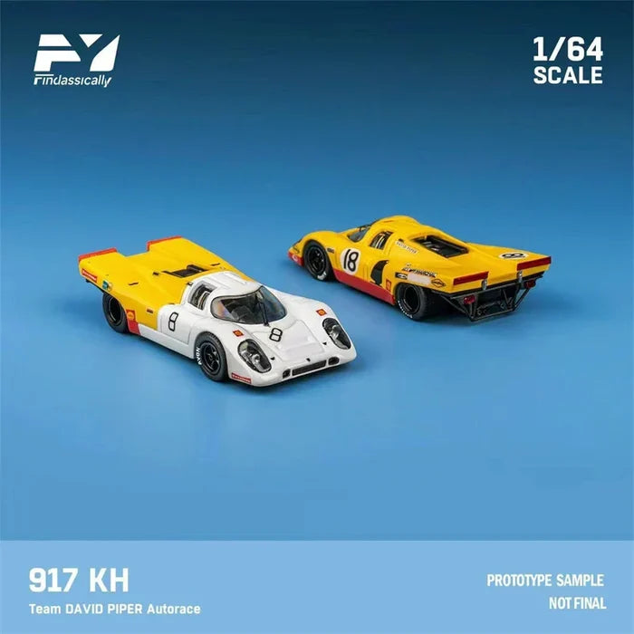 Finclassically 1:64 917K Yellow White Diecast Model Car