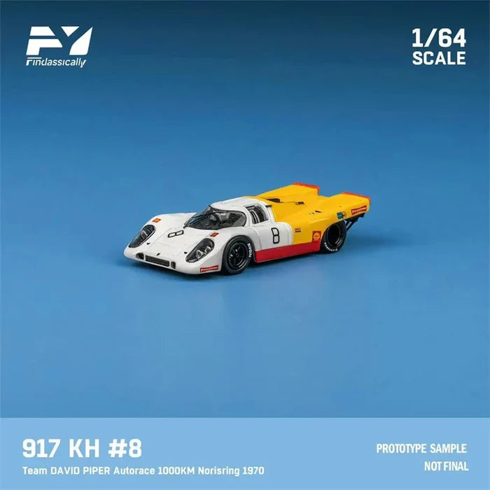 Finclassically 1:64 917K Yellow White Diecast Model Car