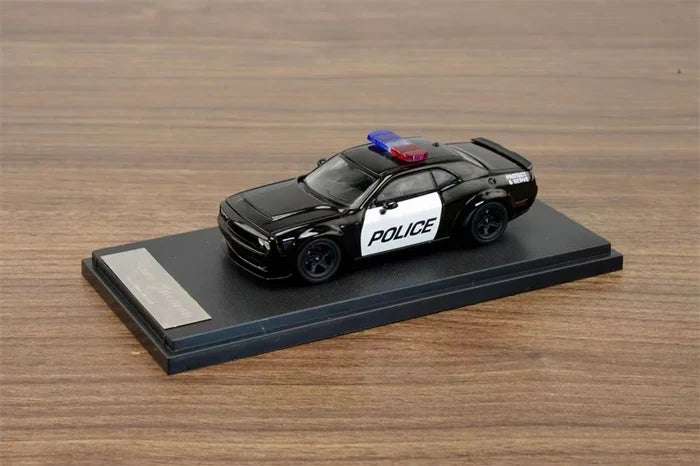 Fine Works64 1:64 Dodge Hellcats Shark / Police car paint Limited499 Diecast Model Car