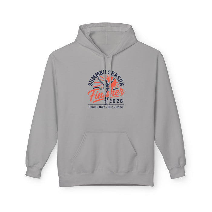 Finisher 2026 Summer Season Hoodie — Swim Bike Run Triathlon Pullover