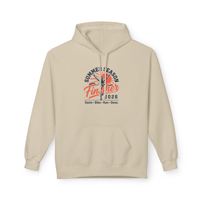 Finisher 2026 Summer Season Hoodie — Swim Bike Run Triathlon Pullover