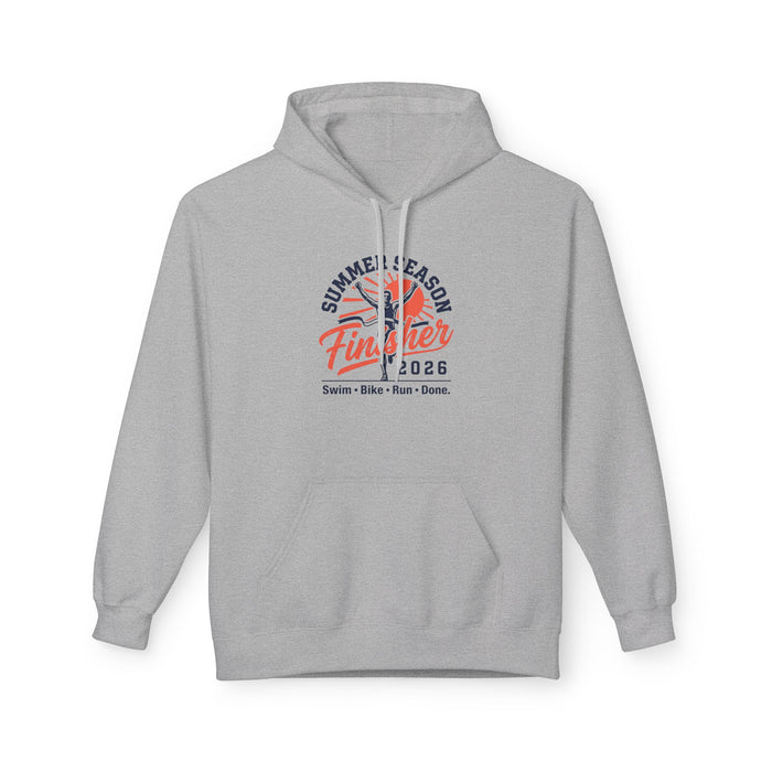 Finisher 2026 Summer Season Hoodie — Swim Bike Run Triathlon Pullover