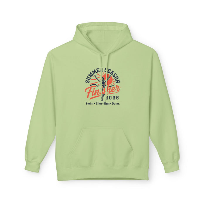 Finisher 2026 Summer Season Hoodie — Swim Bike Run Triathlon Pullover