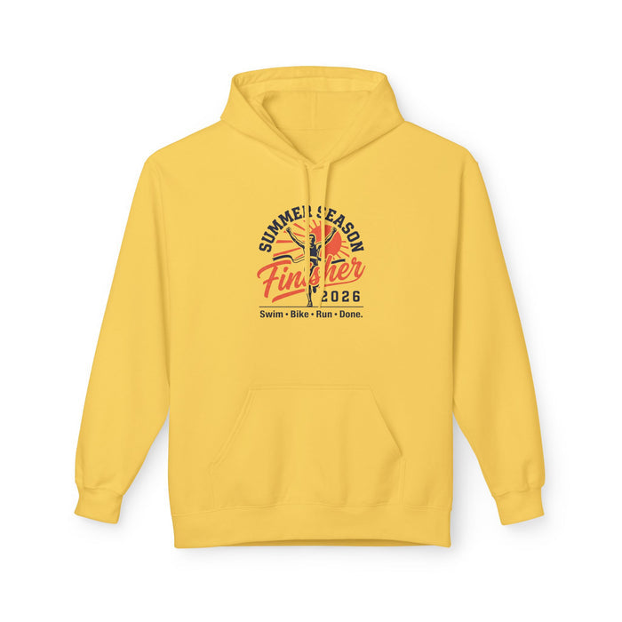 Finisher 2026 Summer Season Hoodie — Swim Bike Run Triathlon Pullover