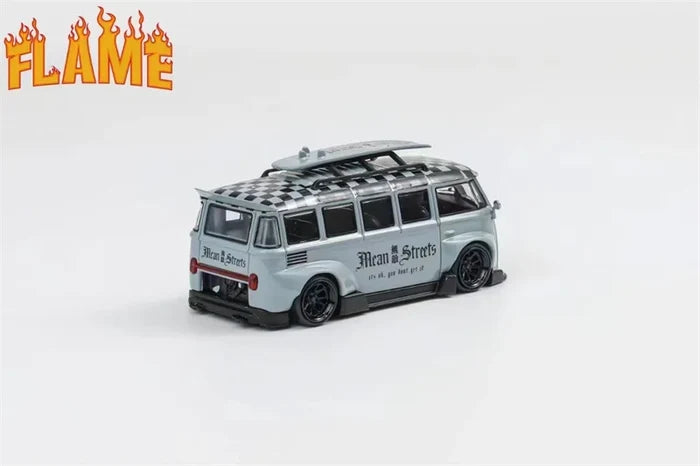 Flame Model 1:64 T1 Kombi dusty blue Limited499 Diecast Model Car