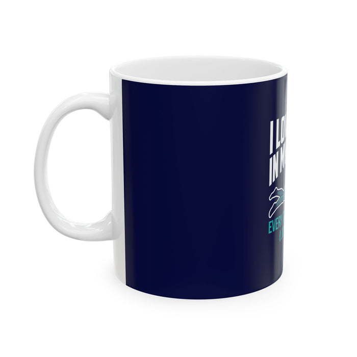 Funny Triathlon Mug - "I Love to Pee in My Wetsuit" Ceramic Coffee C