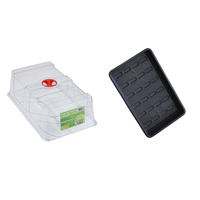 Garland Standard Solid Propagation Dome & Base Tray Kit - 37.5 x 23cm