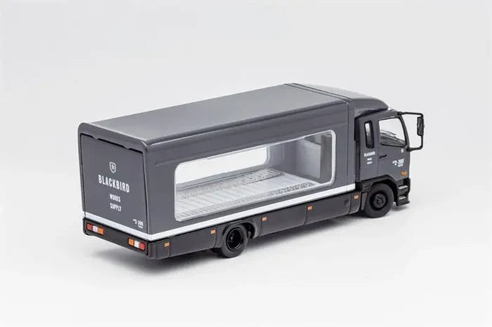 GCD 1:64 Fuso Fighter Mk2 FK 2017 Outriggers Raised Transparent Truck Diecast Model Car
