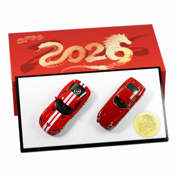 GFCC 1:64 275 Twin & Viper 2Cars Set Red Diecast Model Car