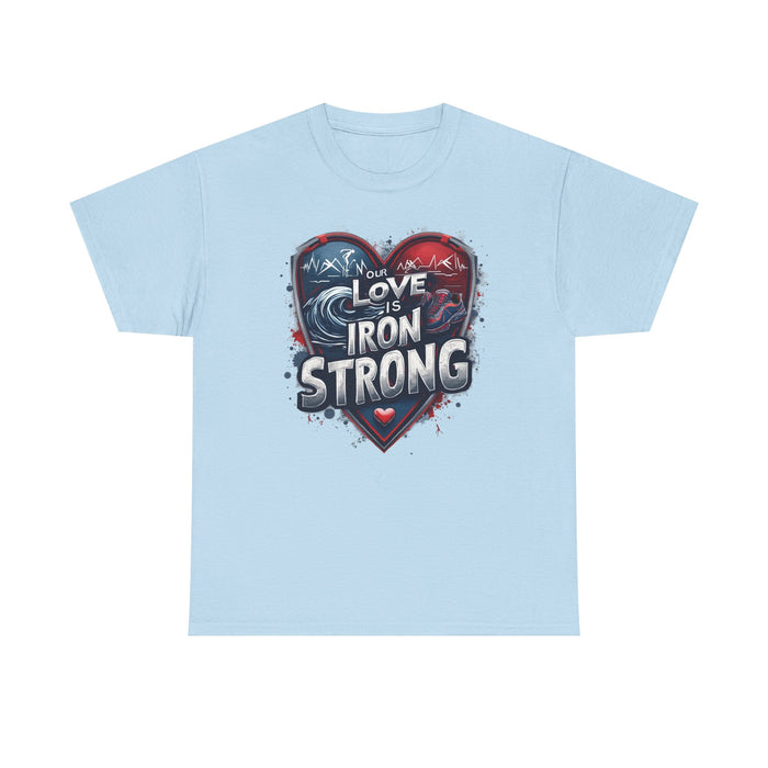 Gildan Iron Strong Heart Graphic T-Shirt - size chart