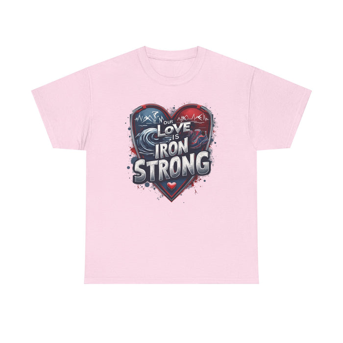 Gildan Iron Strong Heart Graphic T-Shirt - size chart