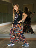 Girl's Kids Abstract Print Harem Pants For Dance