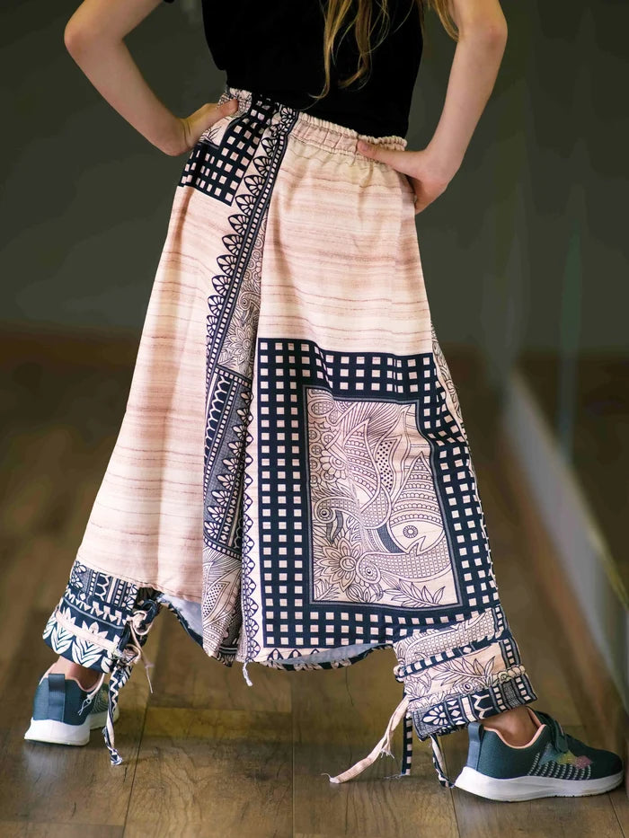 Girl's Kids Artistic Tribal Harem Pants for Dance Kids Harem Pant enimane.myshopify.com