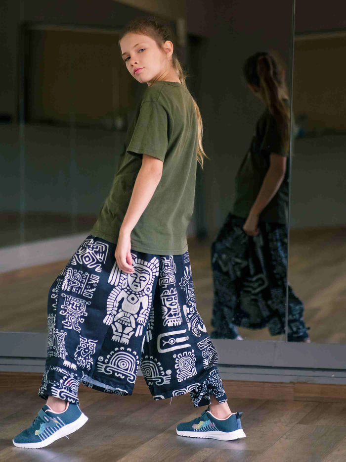 Girl's Kids Tribal Print Baggy Harem Pants For Dance