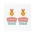 Grandma/Grandpa Finisher Car Magnet – "Cheering Loud Since Day One"