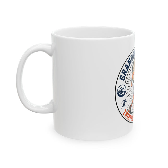 Grandpa by Heart, Triathlete by Soul Ceramic Mug — 11oz/15oz