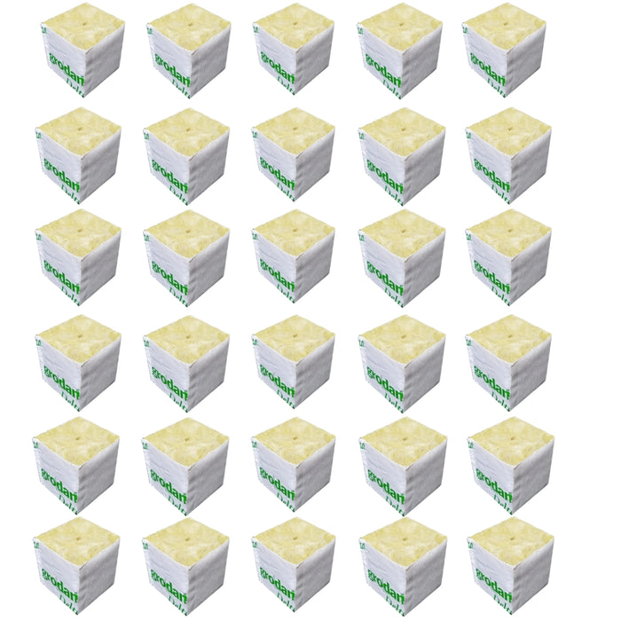 Grodan Rockwool Wrapped Propagation Cube - 40mm x 40mm - 30pk