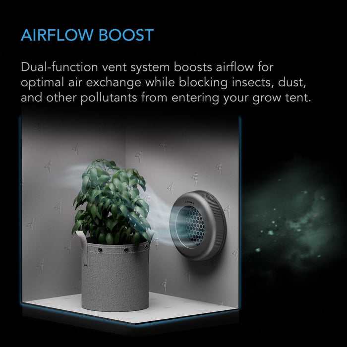 Grow Tent Duct Vent Attachment 8 inch - Quick Bloom Lights