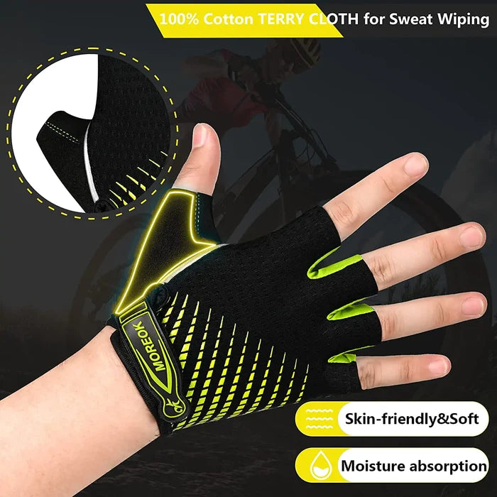 Half-Finger Triathlon Cycling Gloves - Sports Equipment - lifestyle view