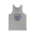Hard Work Wins Tank Top — Triathlon Cycling & Running Motivational Athletic Tank
