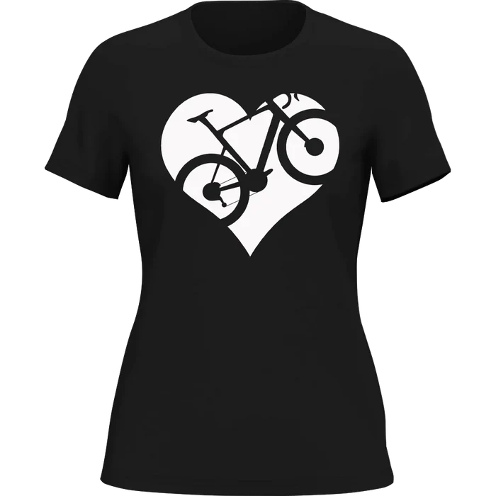 Heart Bike T-Shirt for Triathlon Training - detail view