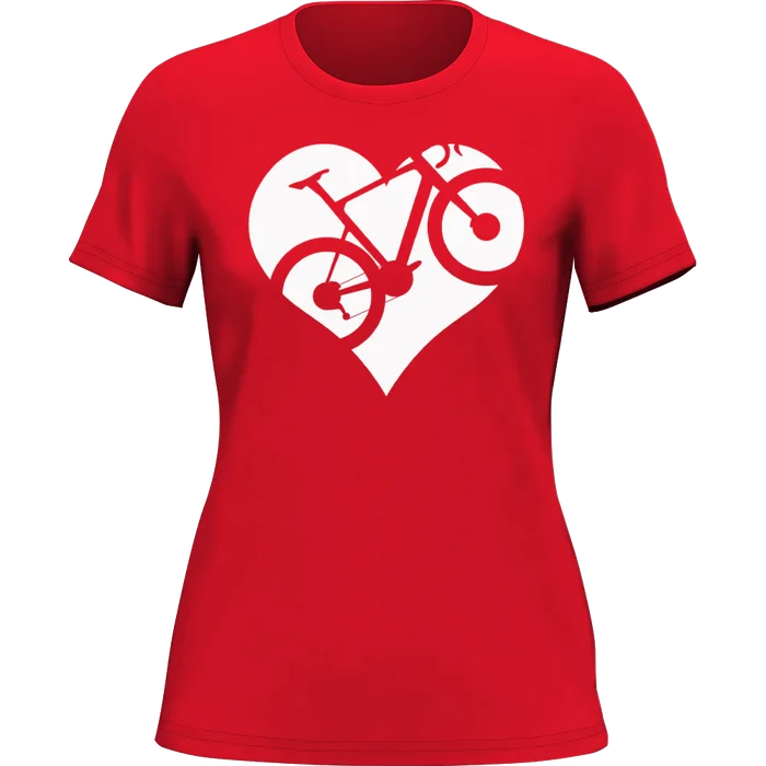 Heart Bike T-Shirt for Triathlon Training - lifestyle view