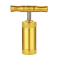 Heavy-Duty T-Handle Pollen Press – Kief Compressor For Herbs & Spices (Gold)