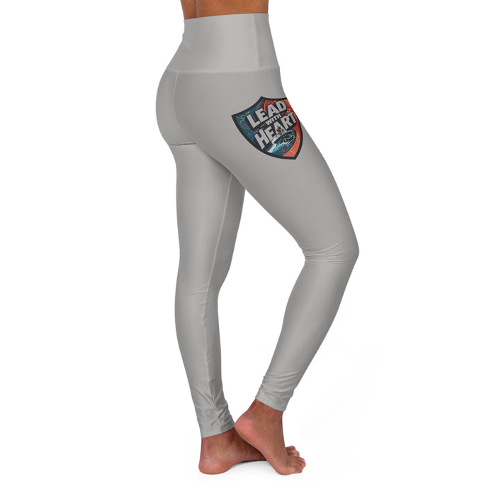 High-Waisted Triathlon Training Leggings - All Over Prints - lifestyle view