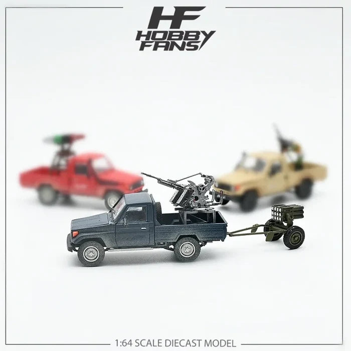 Hobby Fans 1:64 Land Cruiser J70 LC79 Pickup military Ver Diecast Model Car