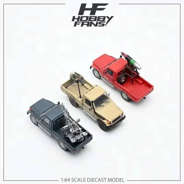 Hobby Fans 1:64 Land Cruiser J70 LC79 Pickup military Ver Diecast Model Car