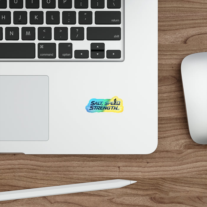 Holographic Vinyl Triathlon Stickers - Paper products - size chart