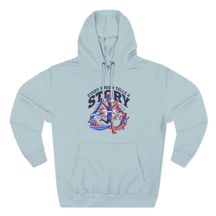 Hoodie — "Every Finish Tells a Story" Nautical Anchor Running Hoodie