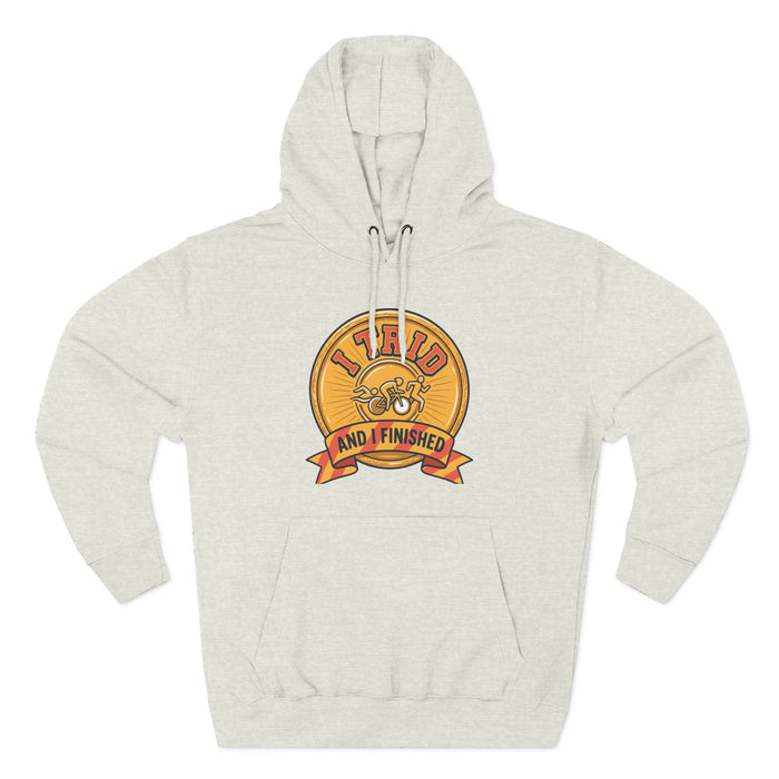 Hoodie — "I Tried and I Finished" Medal Graphic Hoodie