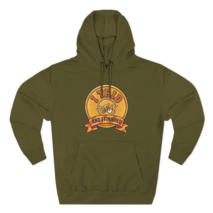 Hoodie — "I Tried and I Finished" Medal Graphic Hoodie
