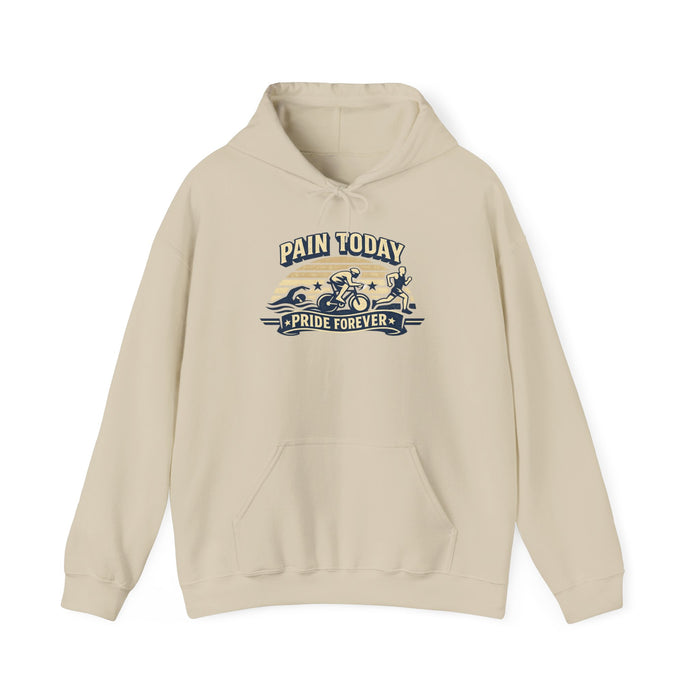Hoodie — "Pain Today, Pride Forever" Motorcycle Vintage Racing Graphic