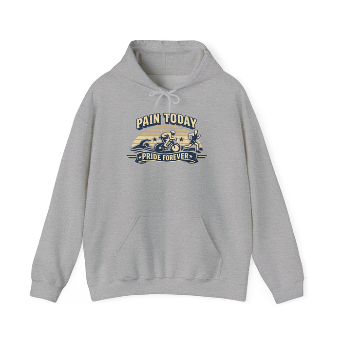 Hoodie — "Pain Today, Pride Forever" Motorcycle Vintage Racing Graphic
